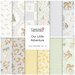 A collection of 12 fabric fat quarters featuring nature themes, including animals and floral patterns.