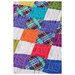 Sample patchwork quilt with machine quilting details.