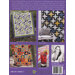 Back cover of a quilting book featuring colorful quilt designs and an author photo.