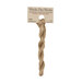 A skein of sand tan embroidery floss, twisted and bundled, with a tan label featuring the brand name and color information.