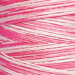 A Variegated Hot Pink and Light Pink swatch of Weeks Dye Works floss.