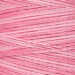 A variegated pink swatch of Weeks Dye Works floss.