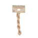 A skein of light palomino embroidery floss, twisted and bundled, with a tan label featuring the brand name and color information.