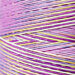 A Variegated Bright Pink, Yellow, and Purple swatch of Weeks Dye Works floss.