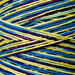 A Variegated Purple, Blue, and Yellow swatch of Weeks Dye Works floss.