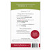 Back cover of the pattern listing project requirements and recommended notions.
