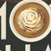 A 8 x 8 scan of the "o" in Mocha on one of the coffee themed posters. 