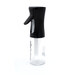 Black spray bottle with a clear body, featuring a trigger spray mechanism.