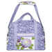 The completed Ultimate Travel Bag 2.0 Kit colored in purple fabric from the Hydrangeas in the Garden collection, isolated on a white background. 