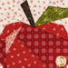 A super close up on the fabrics of the project, demonstrating color and print details.