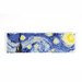 The completed Starry Night bookmark isolated on a white background. 
