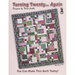 Cover of a quilting book titled Turning Twenty Again by Tricia Cribbs. The design features a patchwork pattern in various colors, including pink, white, and floral prints.