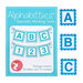The label of the Alphabitties product in blue, with three of the labels "A", "B", and "C" on the right side.