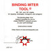 The front of the Binding Miter Tool instructions.