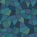 Blue-scale fabric ranging from navy to teal with many different patterns of flannel and dots. 