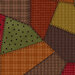 Natural Autumn color schemed fabric in varying styles and shades with many different patterns of flannel and dots. 