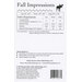Back cover of the Fall Impressions quilt pattern featuring fabric requirements and details.