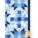 A close up image of the right side of the quilt showing fabric color and print details.