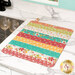 The completed drying mat set next to a sink. 