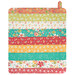 The completed Dry Idea's Kit colored in colorful florals from the In The Garden collection by Moda, isolated on a white background. 
