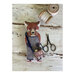 Front image of the Animal Cracker British Series - Reynard featuring the finished project fox and sewing bag.