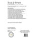 Back cover of the pattern, detailing project requirements.