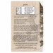 The back of the pattern listing floss requirements and pattern information. 