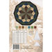 The back of the Water Wheel pattern, showcasing a mockup of the finished topper, required materials, and recommended tools.