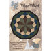 The front of the Water Wheel pattern, showcasing the finished table topper on a mottled background.