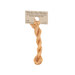 A skein of pale peach embroidery floss, twisted and bundled, with a tan label featuring the brand name and color information.