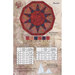 The back of the Sundial pattern, showcasing a mockup of the finished topper and the required materials and templates.