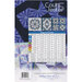 The back of the pattern, showcasing the various blocks you can create, and a list of fabric requirements.