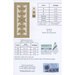 The back of the pattern, listing fabric requirements.