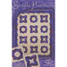 The front of the pattern, showcasing the finished quilt on a purple background.