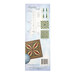The back of the Squedge 11.25 Degree Tool packaging, showcasing how to use the tool and a mockup of the included pattern project.