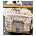 Front image of the Caroline's Sampler Sewing Bag, featuring the finished project that showcases a fenced in red brick house with apple trees, birds, and florals