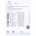 Back of pattern listing floss requirements and pattern information. 