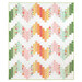 The completed Ridiculously Easy Jelly Roll Quilt colored in bright fabrics from the Summer Skies and Fireflies collection by Riley Blake Designs, isolated on a white background.