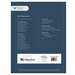 Back cover of the pattern listing project requirements.