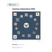 Front cover of the quilt pattern featuring a central eagle emblem surrounded by various colorful star blocks.