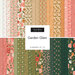 A fabric collage featuring fresh floral fabrics from the Garden Glam collection.