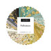 A spiral spiral college of bee themed fabric from the Pollinators collection by Moda Fabrics. 