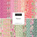 A fabric collage of colorful floral fabric from the Floriori collection by Moda Fabrics. 
