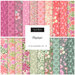 A fabric collage of colorful floral fabric from the Floriori collection by Moda Fabrics. 