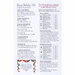 The back of the pattern listing floss requirements and pattern information. 