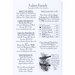 The back of the pattern listing floss requirements and pattern information. 