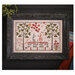 The completed cross stitch finished and framed surrounded by coordinating décor.