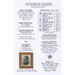 The back of the pattern listing floss requirements and pattern information. 
