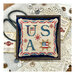 The completed project staged with coordinating patriotic décor.