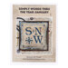 The front of the Simply Words Thru The Year January pattern, featuring the completed cross stitch design on a festive winter pillow surrounded by coordinating décor.